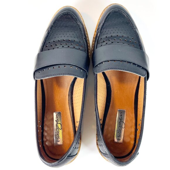 Halogen Emily Slip on Leather Loafers for Women Lug Platform Sole Shoe Size 7 - Picture 3 of 8